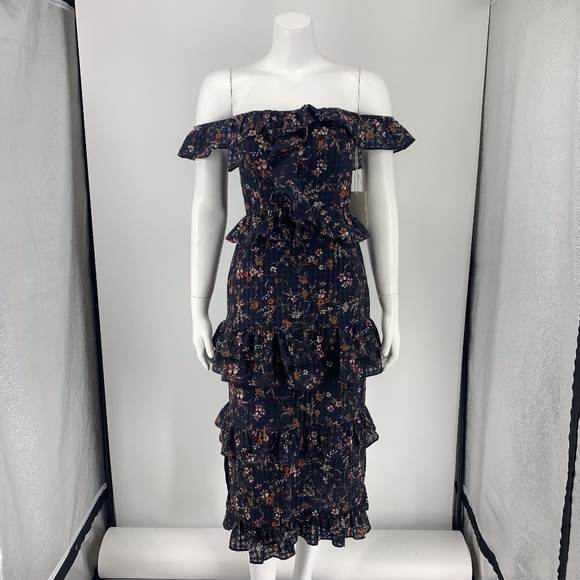 Tularosa Lily Dress Blue Small - Picture 5 of 6